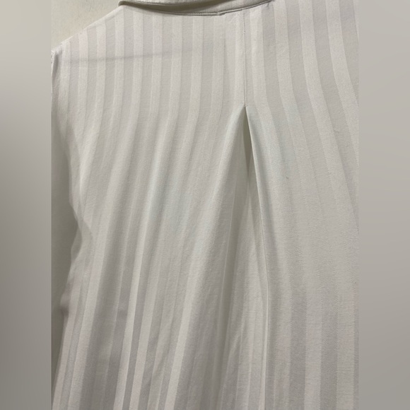 Current Air Anthropology White Long Sleeve Blouse Ruffles size S - Picture 10 of 12